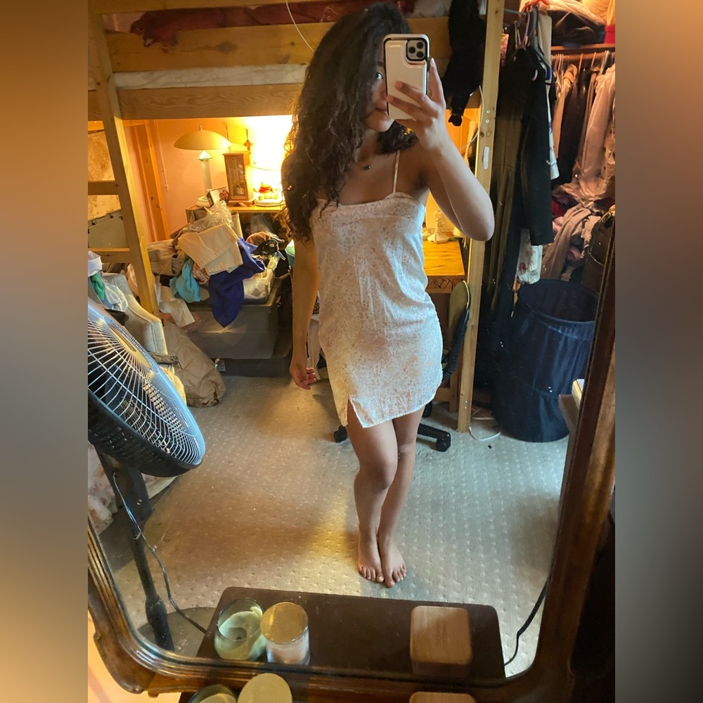 Forever 21 Cowl Neck Satin Slip Dress